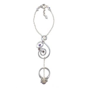 Nautilus Ring Bracelet Silver Starlight